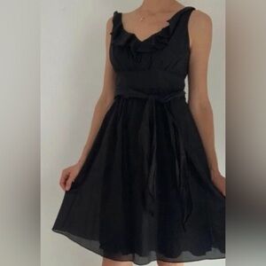 White House Black Market Strapless Black Dress